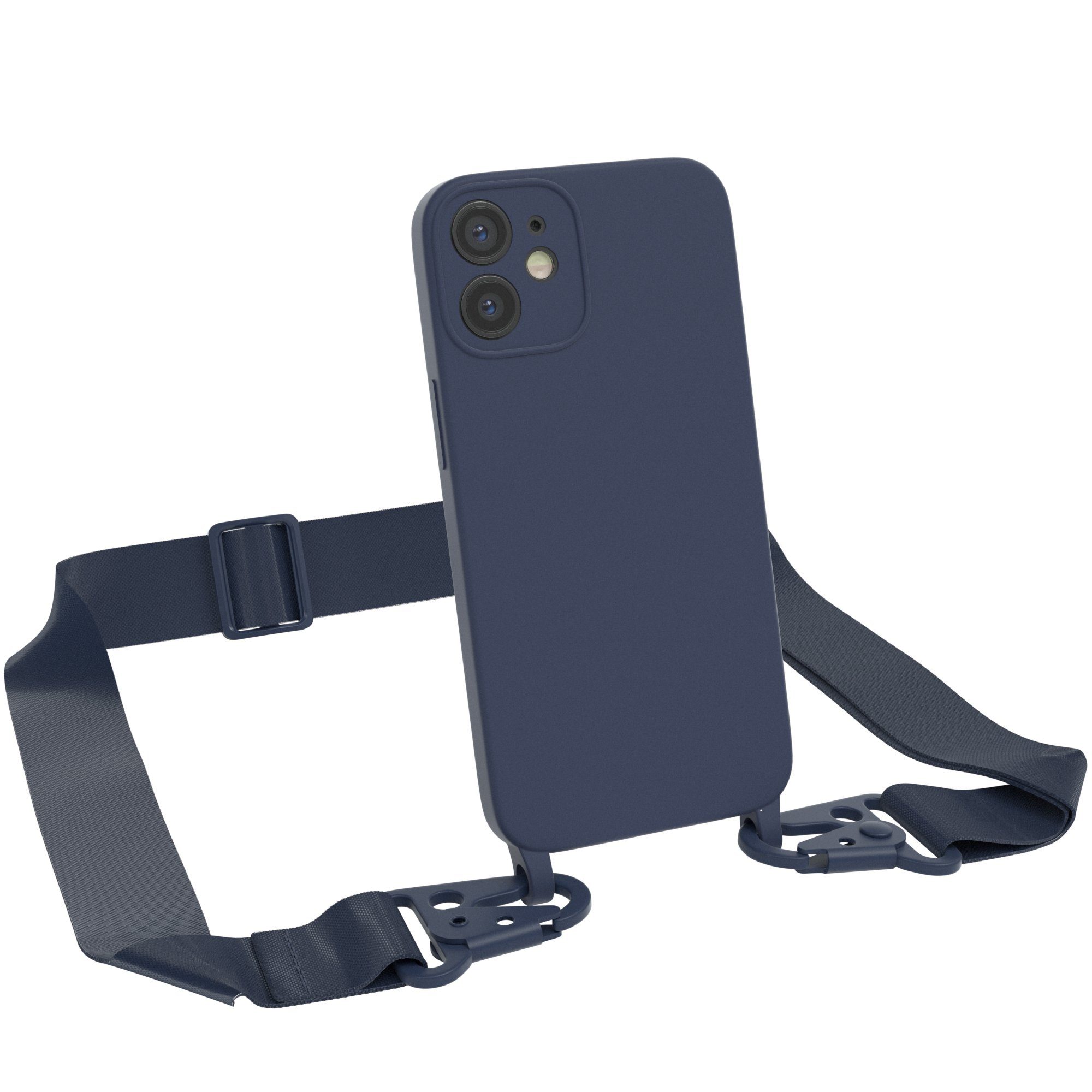 Iphone 12 Pro Hülle Mit Band Abnehmbar EAZY CASE Handykette »Breitband Kette für Apple iPhone 12 Mini